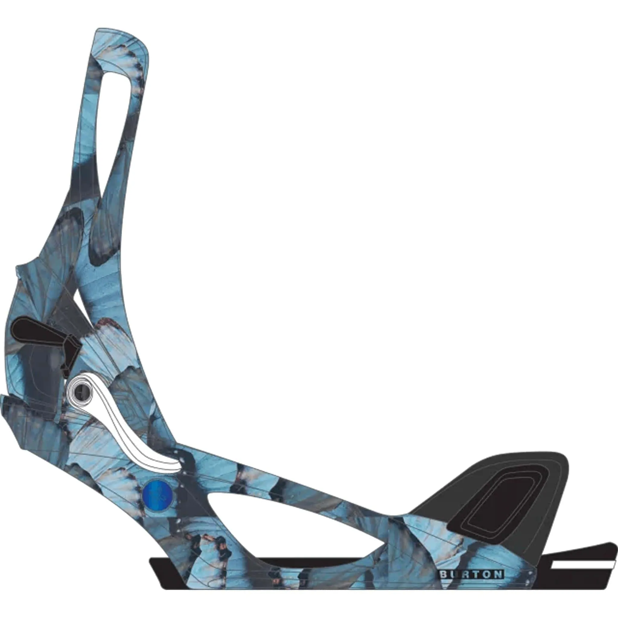 Burton Womens Step On Snowboard Binding Blue Butterflies 2025