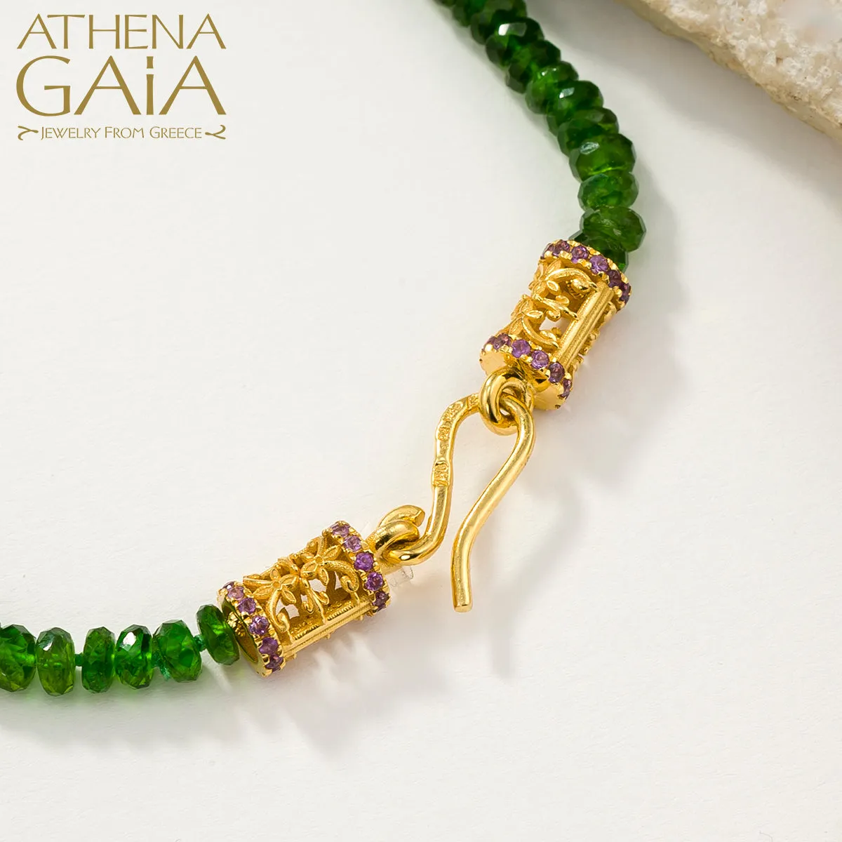 Byzantine Embroidery Wide River Necklace