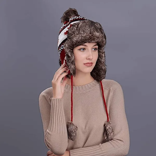 Canada Flag Thermal Eskimo Hats