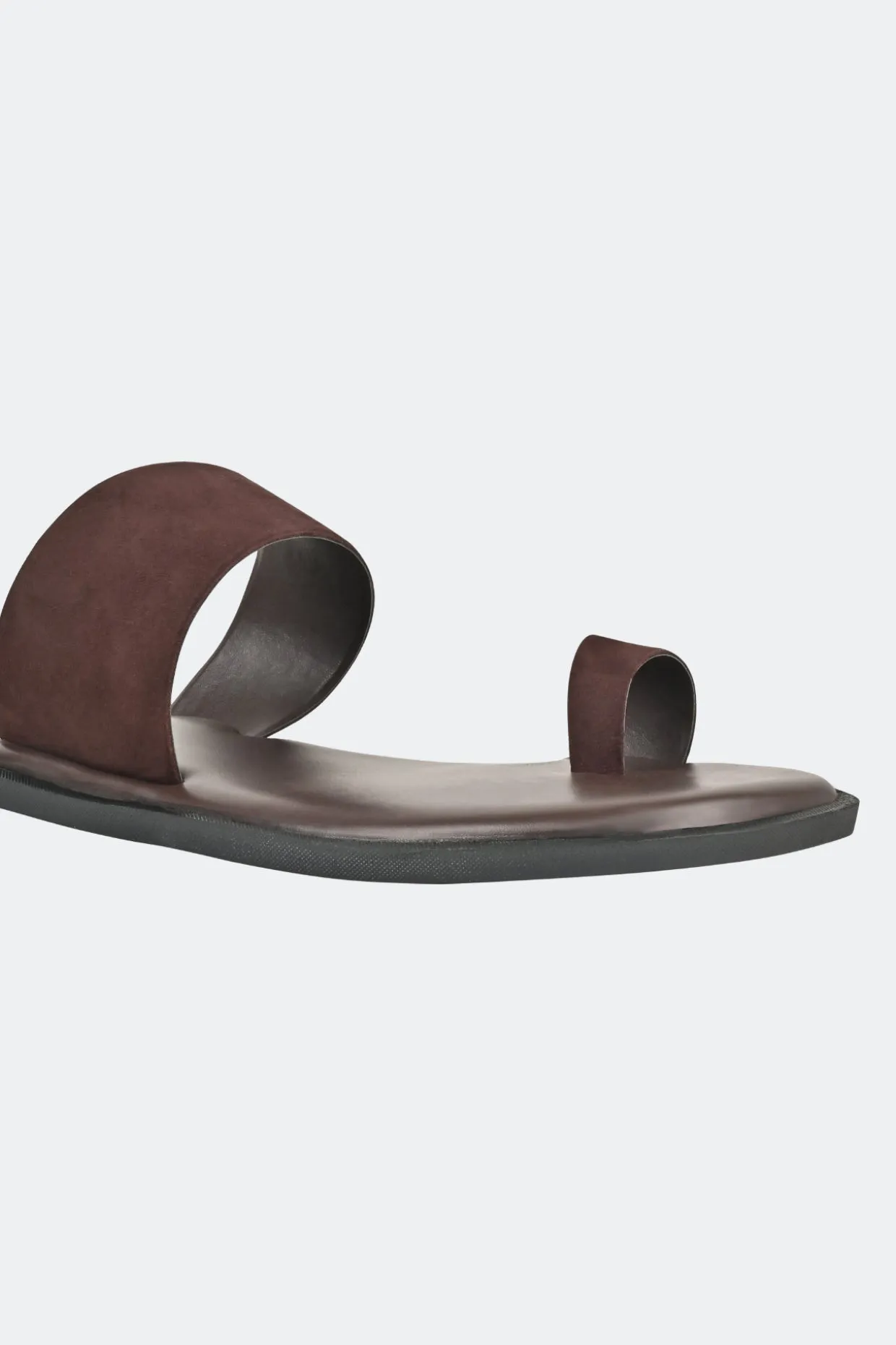 Capri Brown Suede Slippers For Men