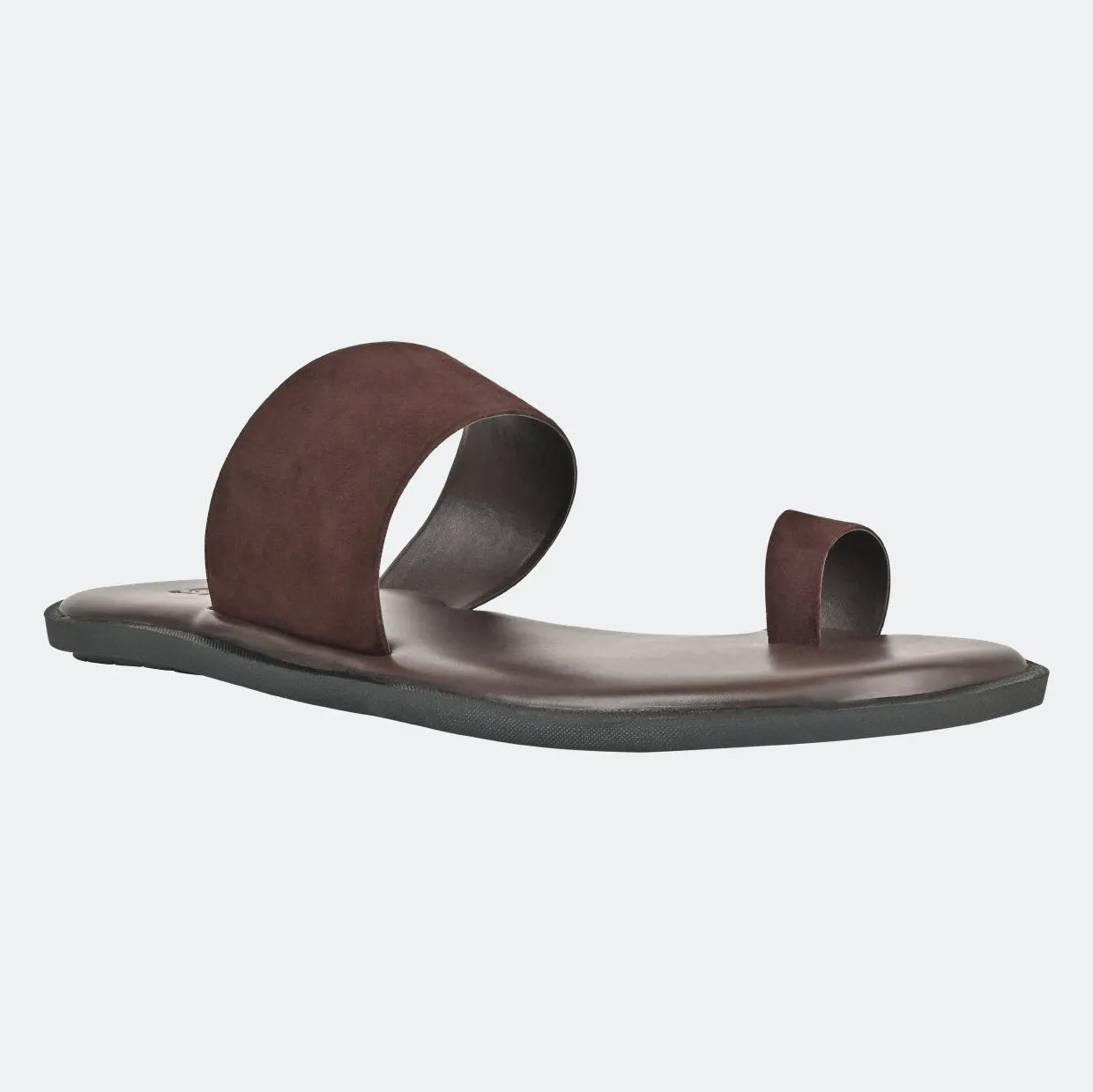 Capri Brown Suede Slippers For Men
