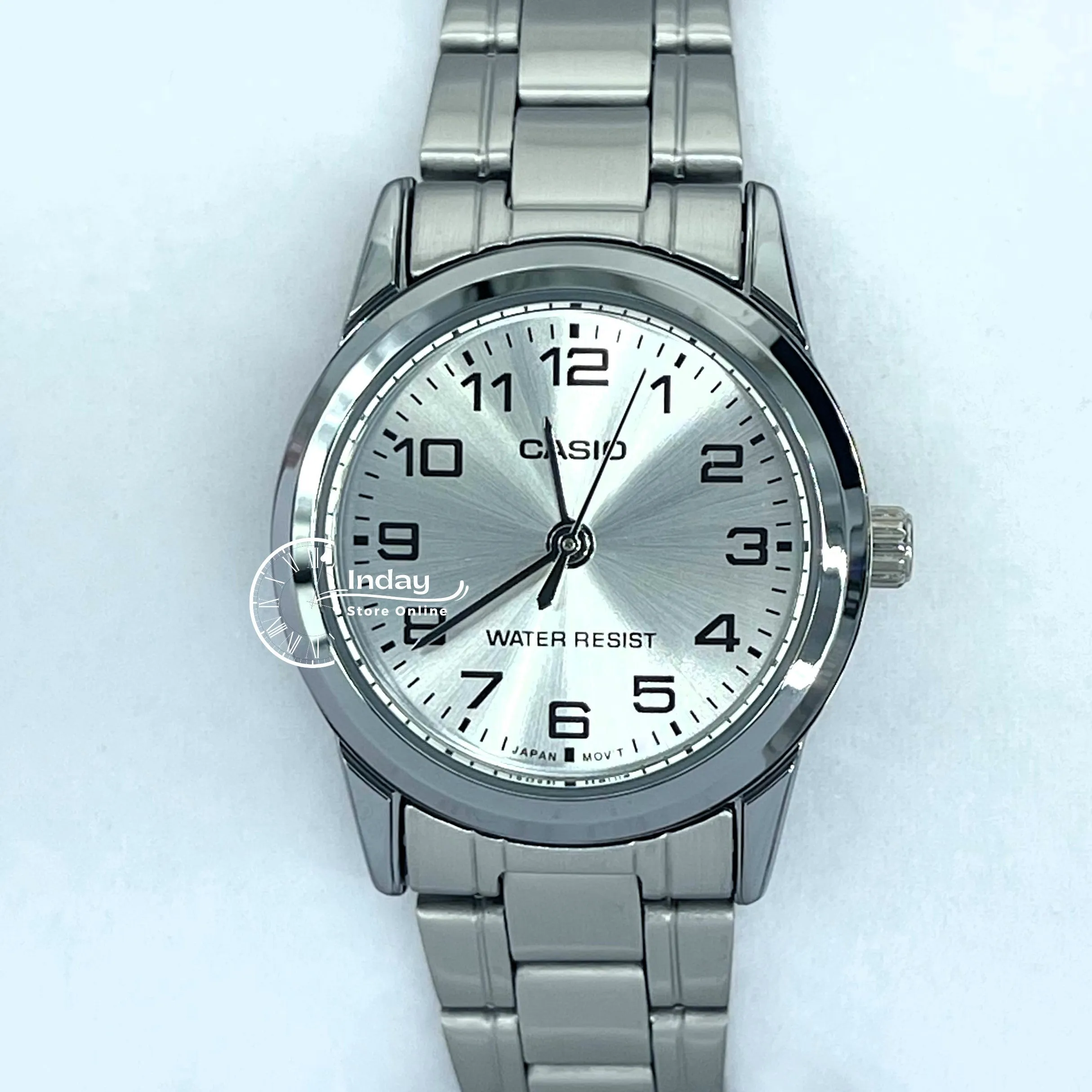 Casio Standard Women's Watch LTP-V001D-7B Silver Stainless Steel Strap