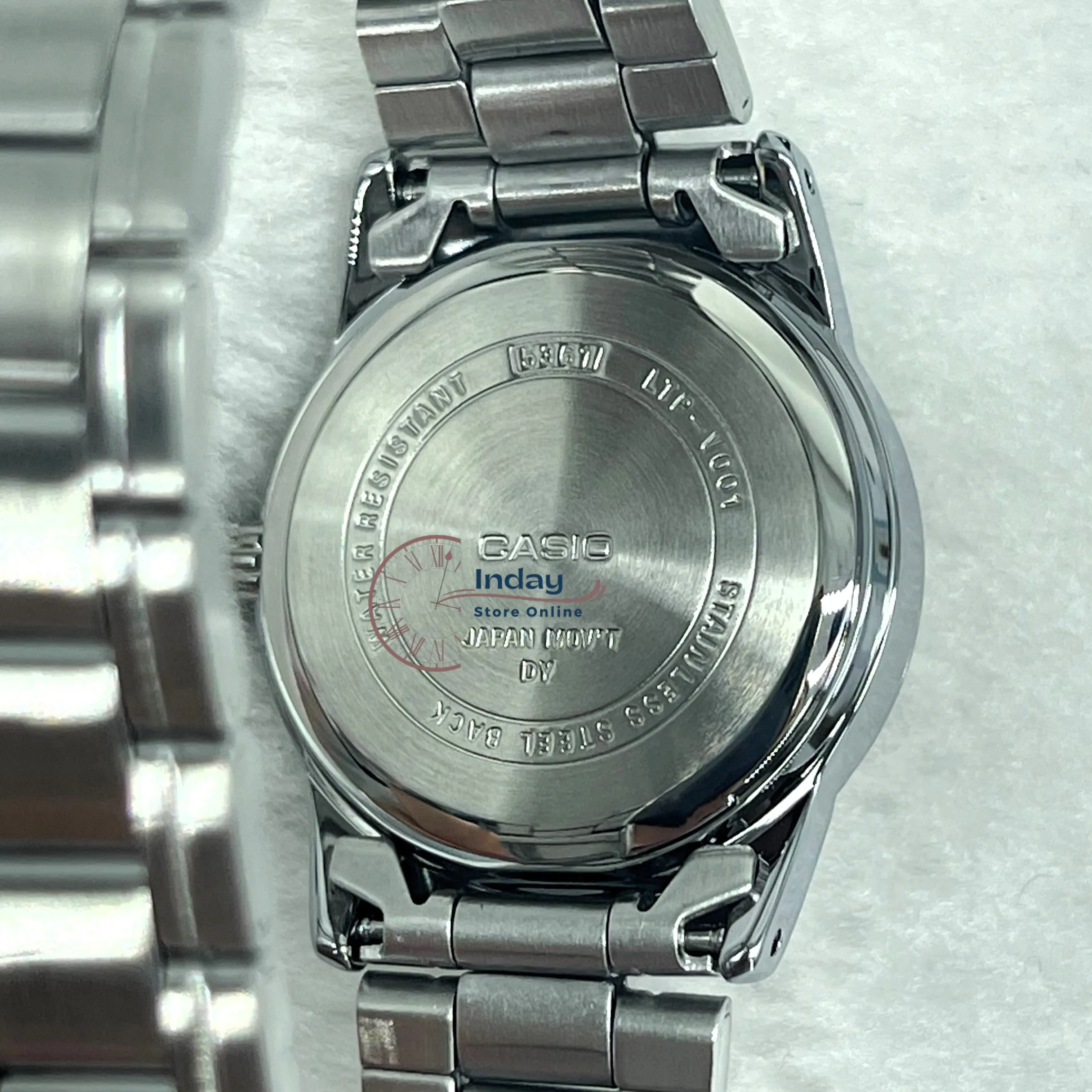Casio Standard Women's Watch LTP-V001D-7B Silver Stainless Steel Strap