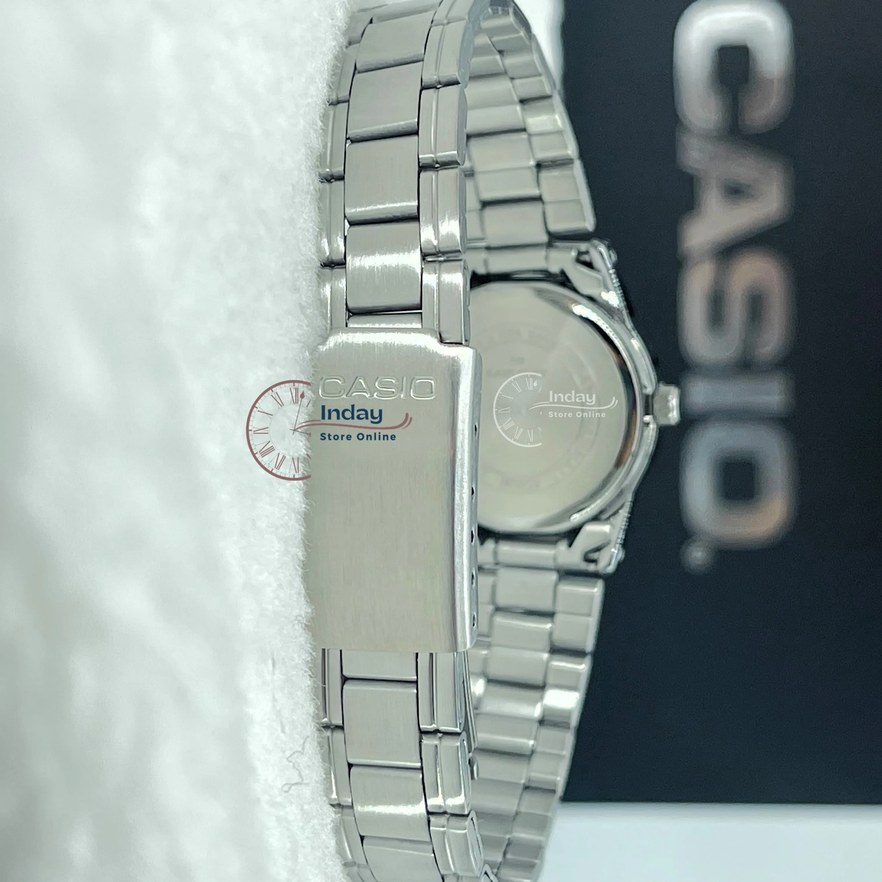 Casio Standard Women's Watch LTP-V001D-7B Silver Stainless Steel Strap