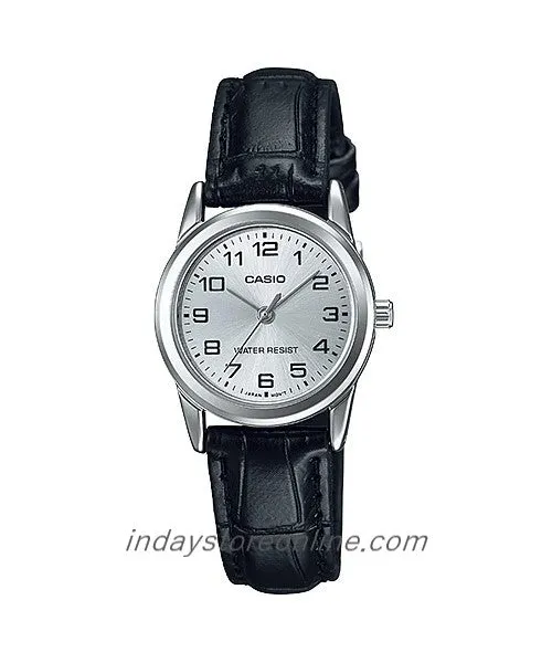 Casio Standard Women's Watch LTP-V001L-7B Black Leather Strap
