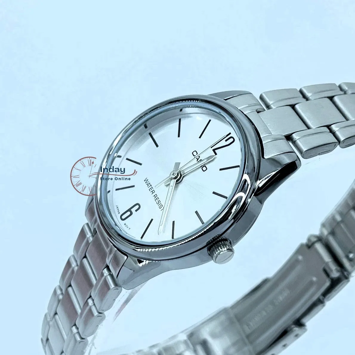 Casio Standard Women's Watch LTP-V005D-7B Silver Plated Stainless Steel Strap