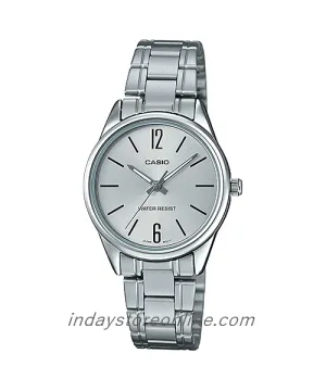 Casio Standard Women's Watch LTP-V005D-7B Silver Plated Stainless Steel Strap