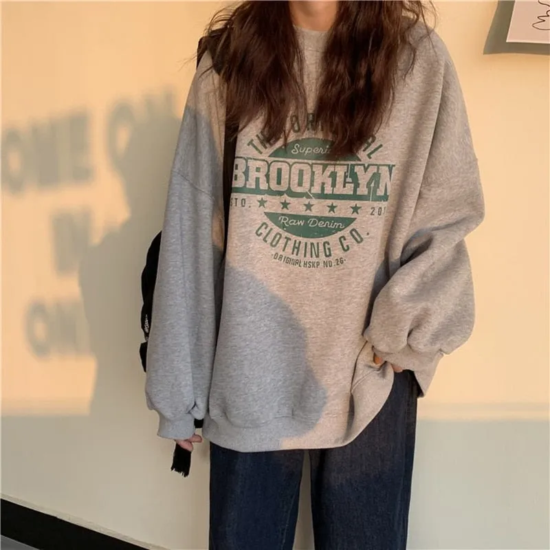 Casual Superior Brooklyn Print Sweatshirts