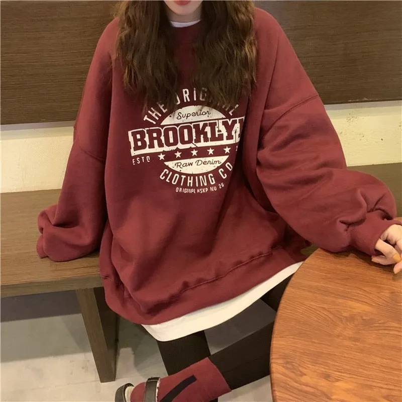 Casual Superior Brooklyn Print Sweatshirts