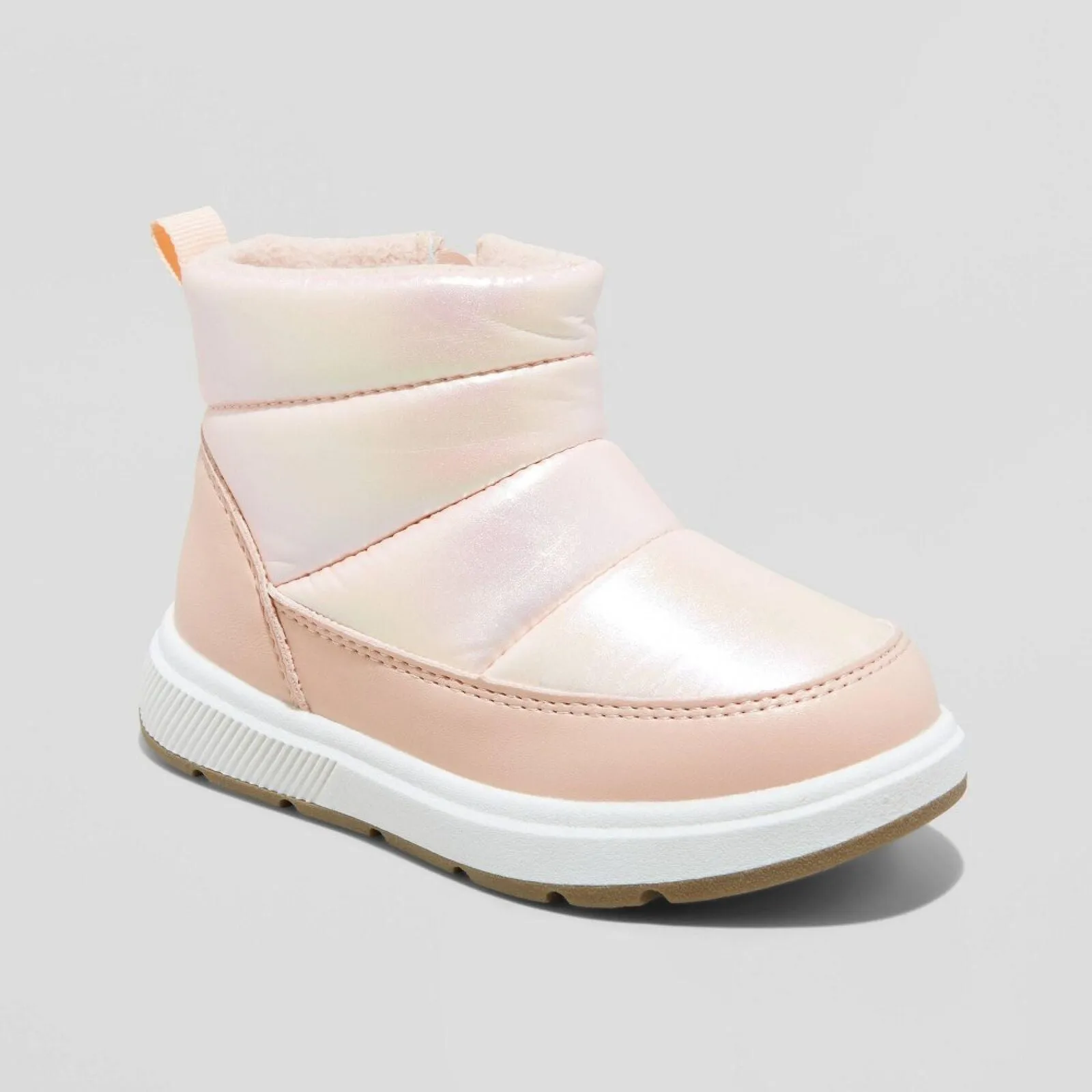 Cat & Jack Toddler Girls Archie Puffer Boots 88435593 Blush Pink 8T