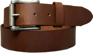 CB212  1 1/2" Premium Full Grain Cognac Leather Belt