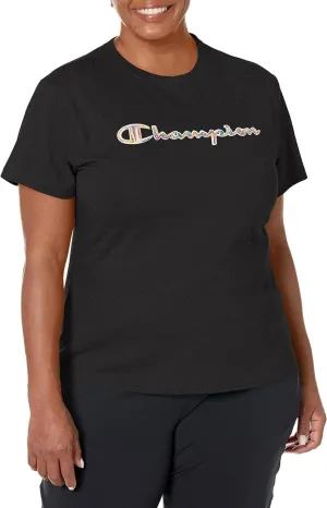 Champion Womens Classic Graphic Logo T-Shirt Tee GT18H586FTA