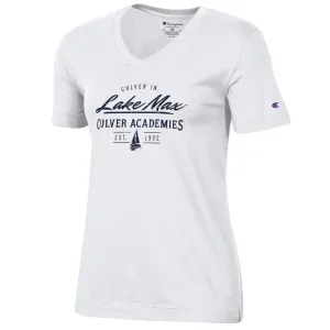 Champion Women's Lake Max V-Neck Tee - White