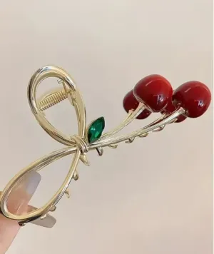 Charming Cherries Hair Clip