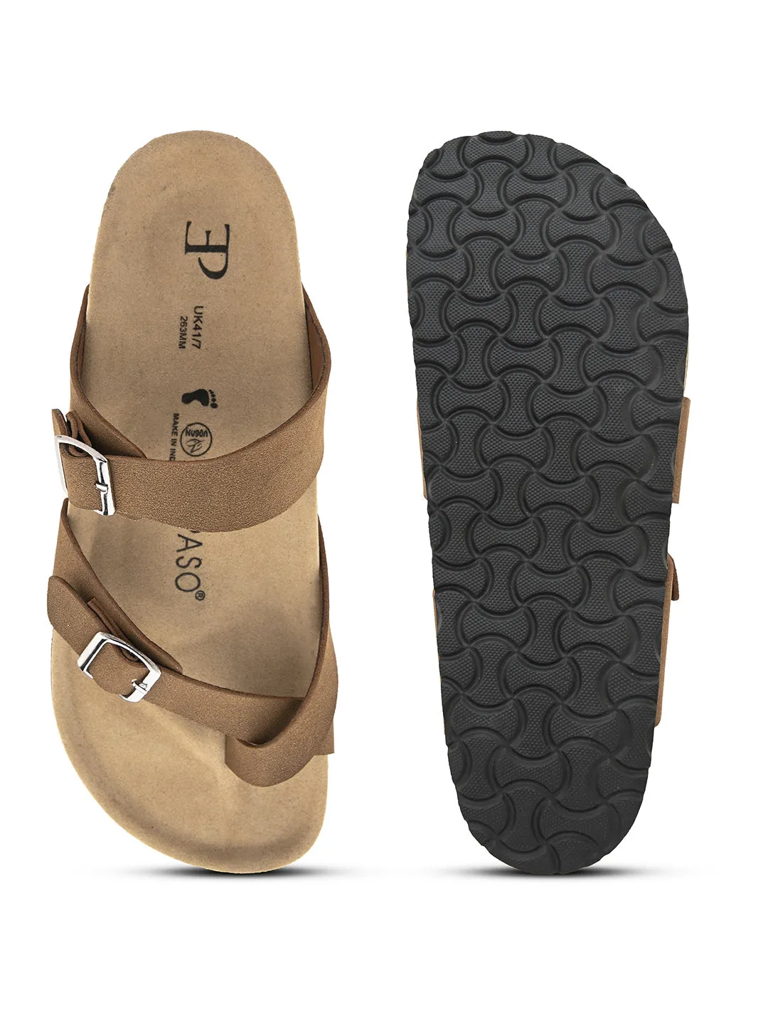 Chic Black Leather Sandal For Men