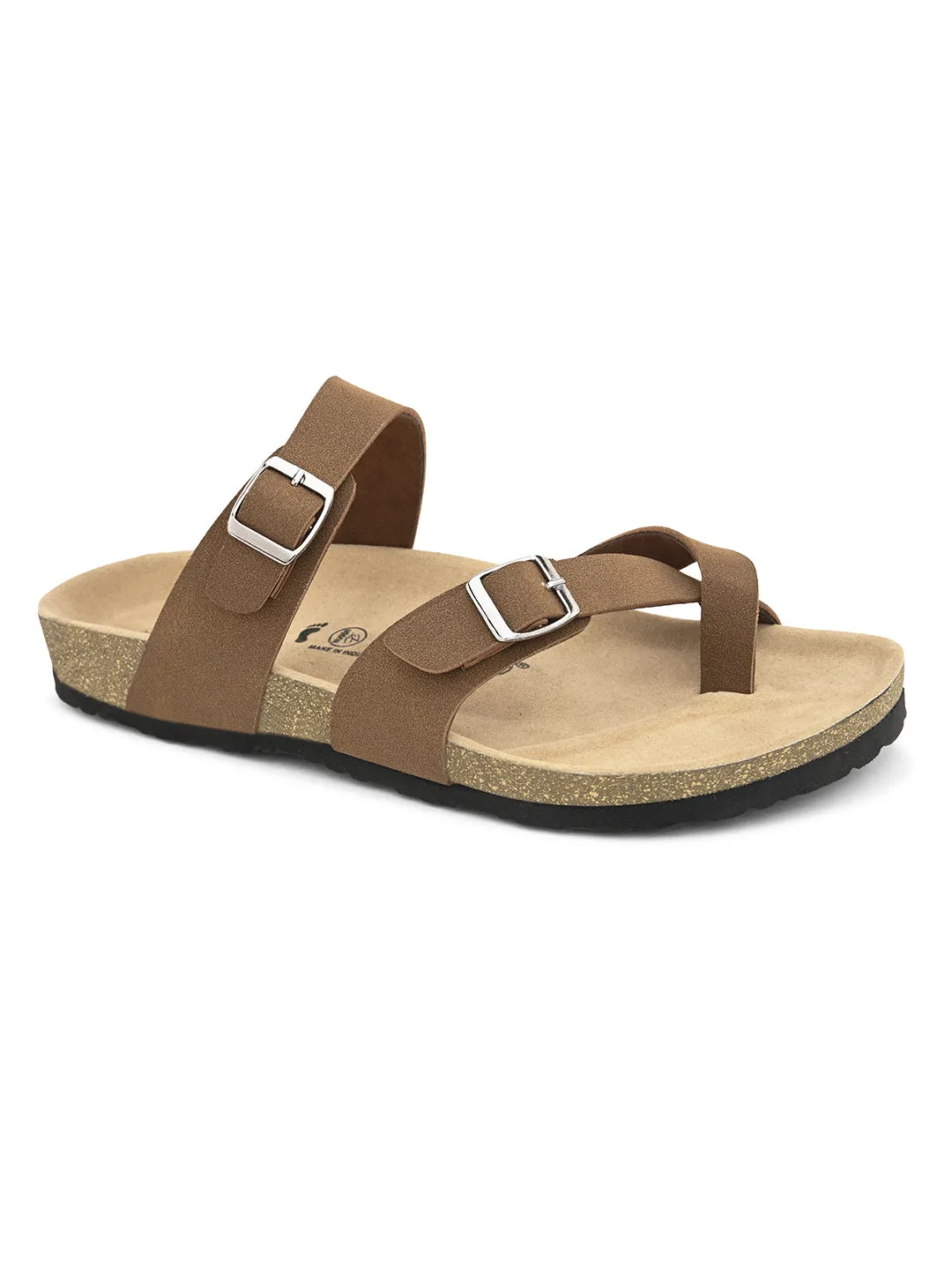 Chic Black Leather Sandal For Men