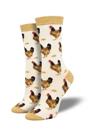 Chicken & Egg Women's Bamboo Socks