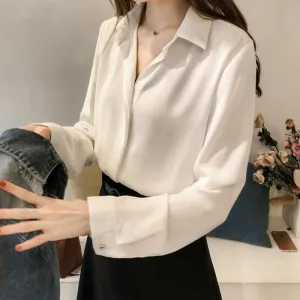 Chiffon Belle™ | Women's Long Sleeve Blouse | Lightweight Chiffon, Breathable Fabric & Stylish Design