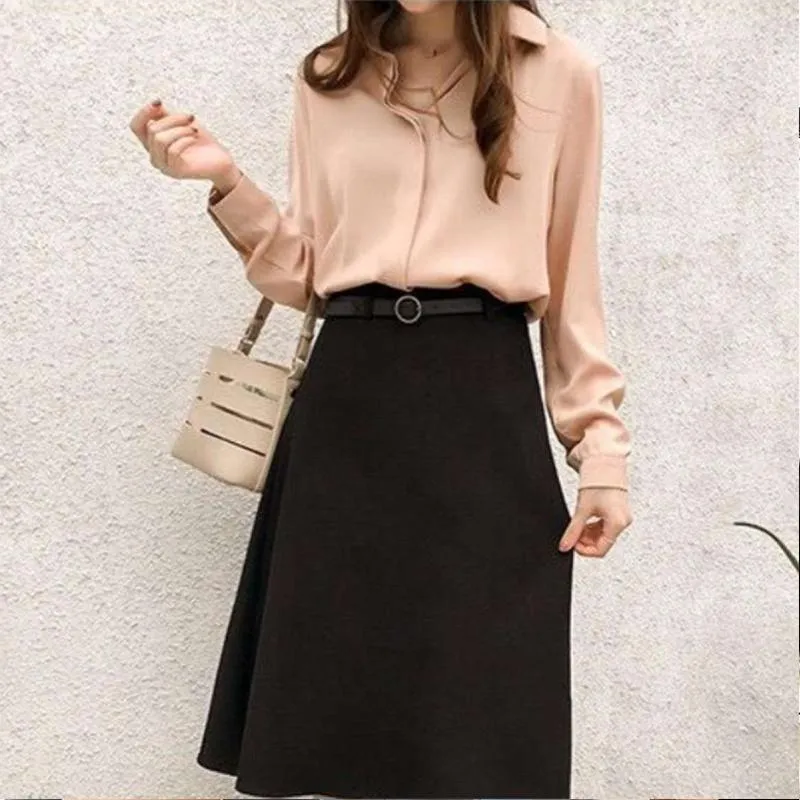 Chiffon Belle™ | Women's Long Sleeve Blouse | Lightweight Chiffon, Breathable Fabric & Stylish Design