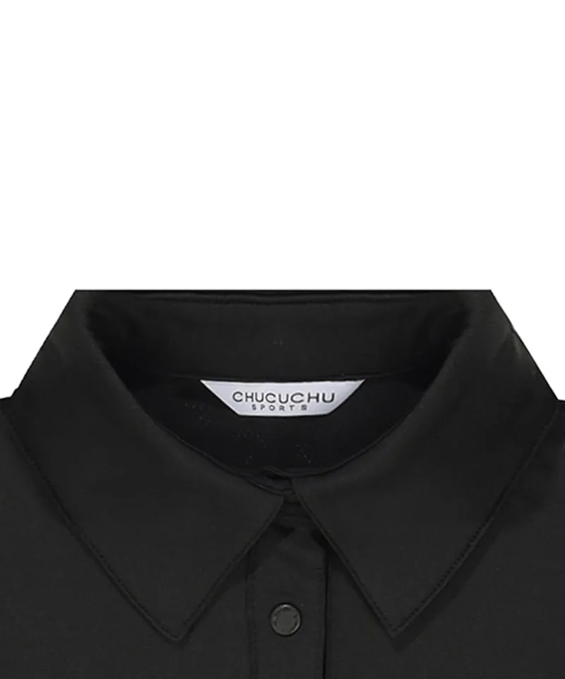 CHUCUCHU Simple Polo Sleeveless - Black