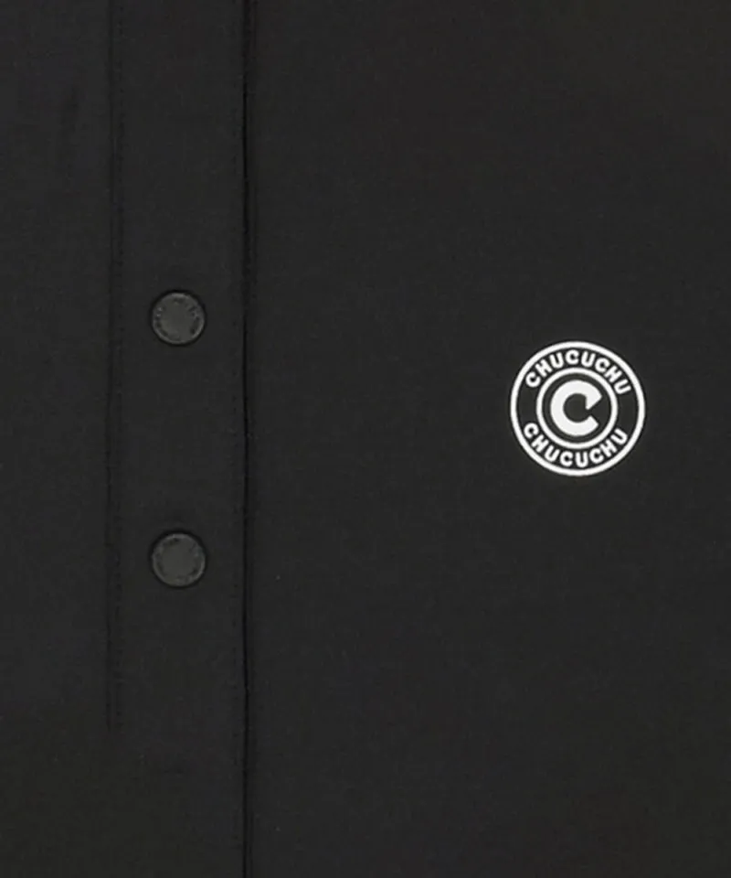 CHUCUCHU Simple Polo Sleeveless - Black