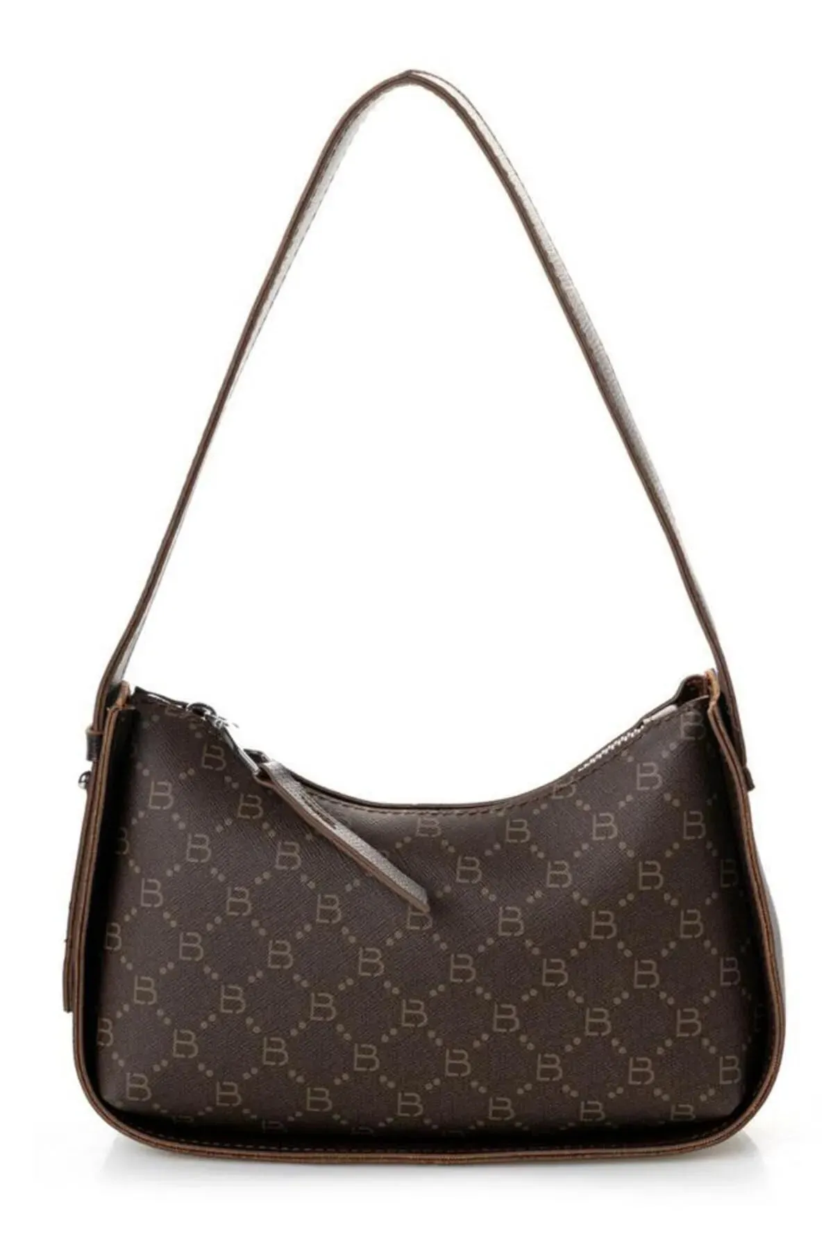 Classic Patterned Baguette Women's Hand and Shoulder Bag
