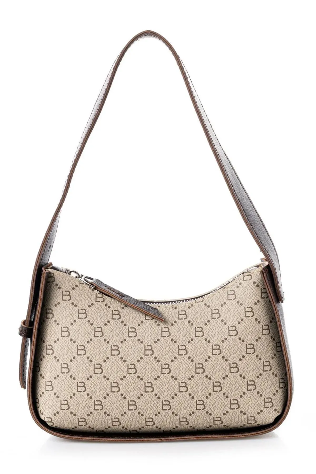 Classic Patterned Baguette Women's Hand and Shoulder Bag