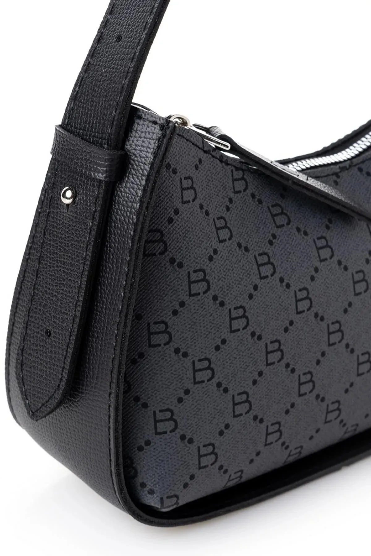 Classic Patterned Baguette Women's Hand and Shoulder Bag