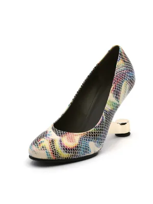 Classy Heel Pump Aurora Print