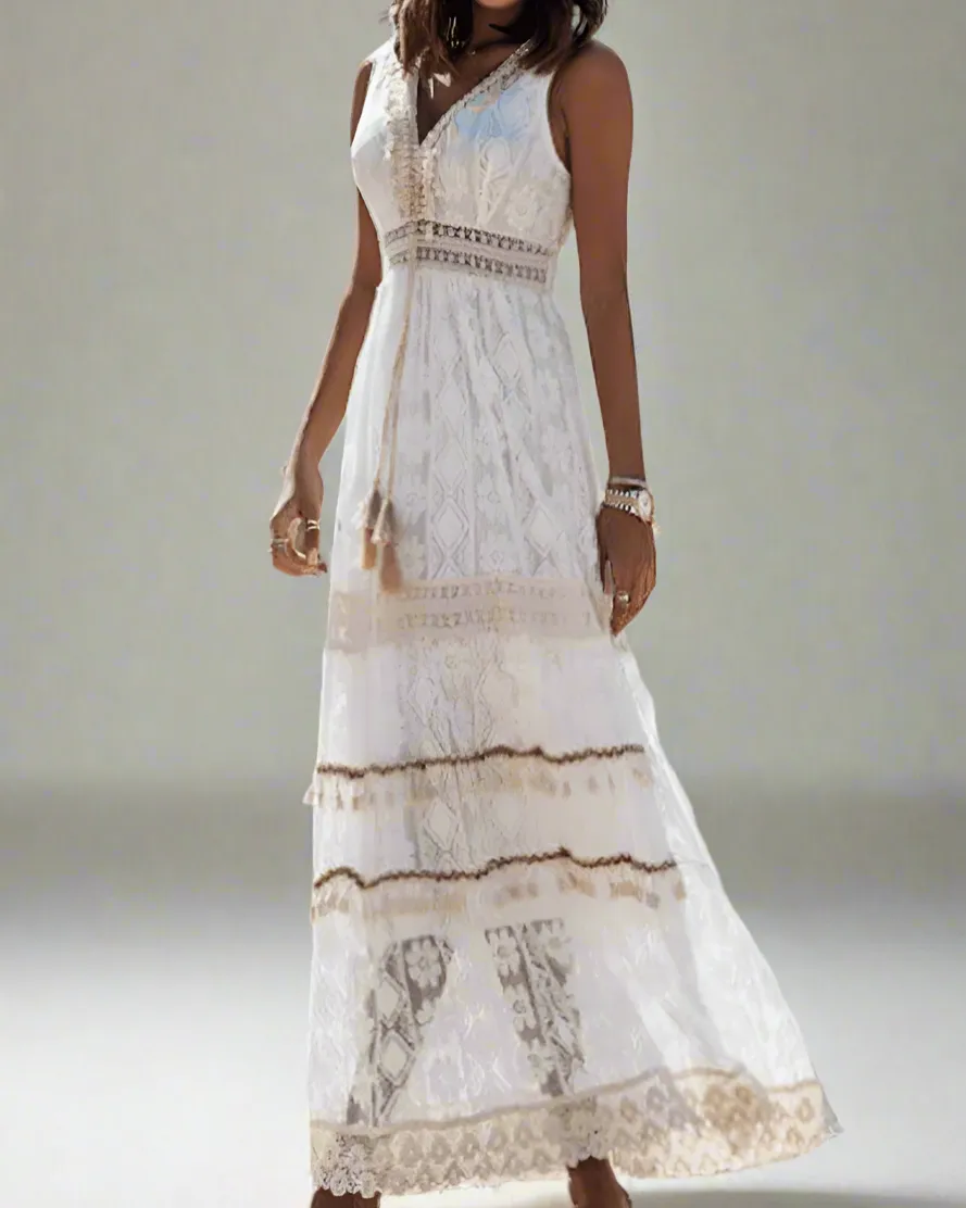 Claudia® | Airy Boho Maxi Dress For Warm Summer Days