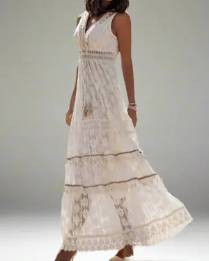 Claudia® | Airy Boho Maxi Dress For Warm Summer Days