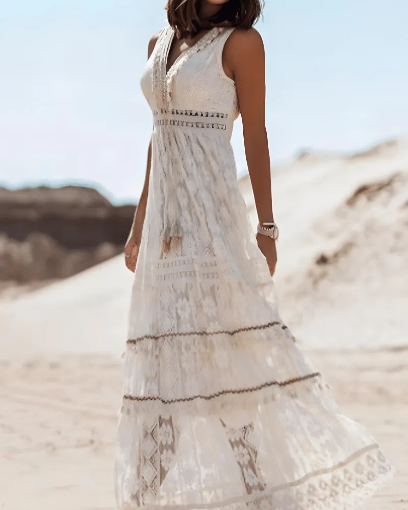 Claudia® | Airy Boho Maxi Dress For Warm Summer Days