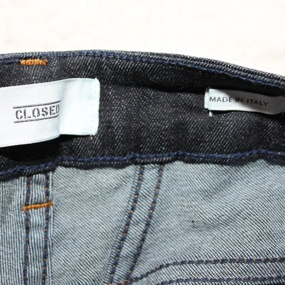 Closed Denim Italy Womens Baker 1821 Skinny Dark Wash Jeans Size 27