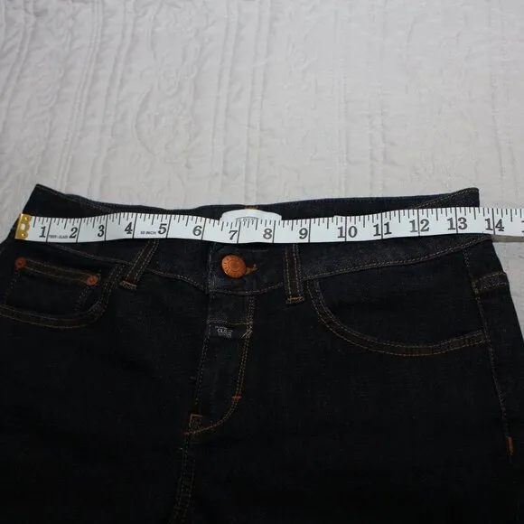 Closed Denim Italy Womens Baker 1821 Skinny Dark Wash Jeans Size 27