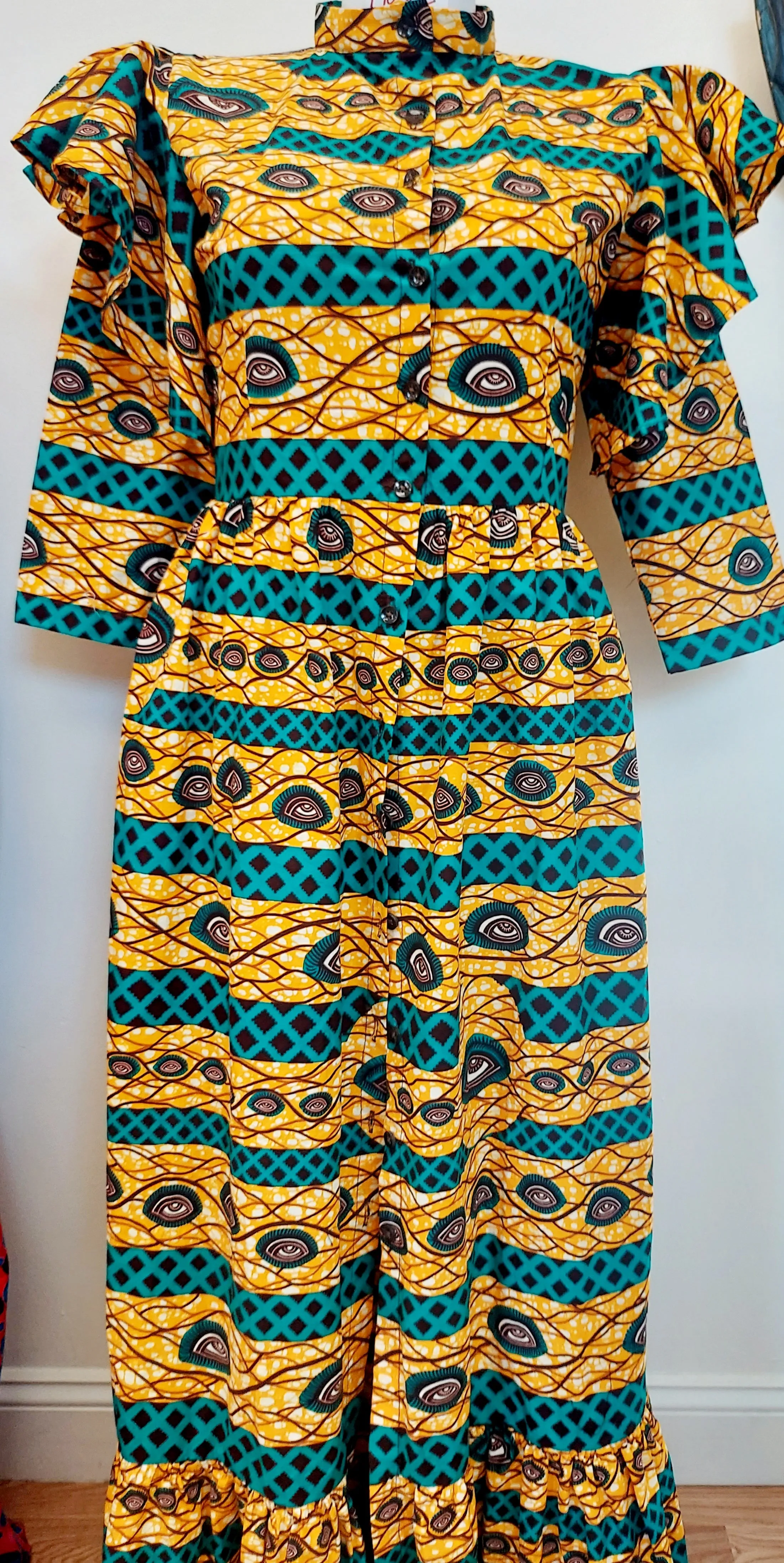 Coat Dress African Print | Customized | Geri's Bluffing Boutique