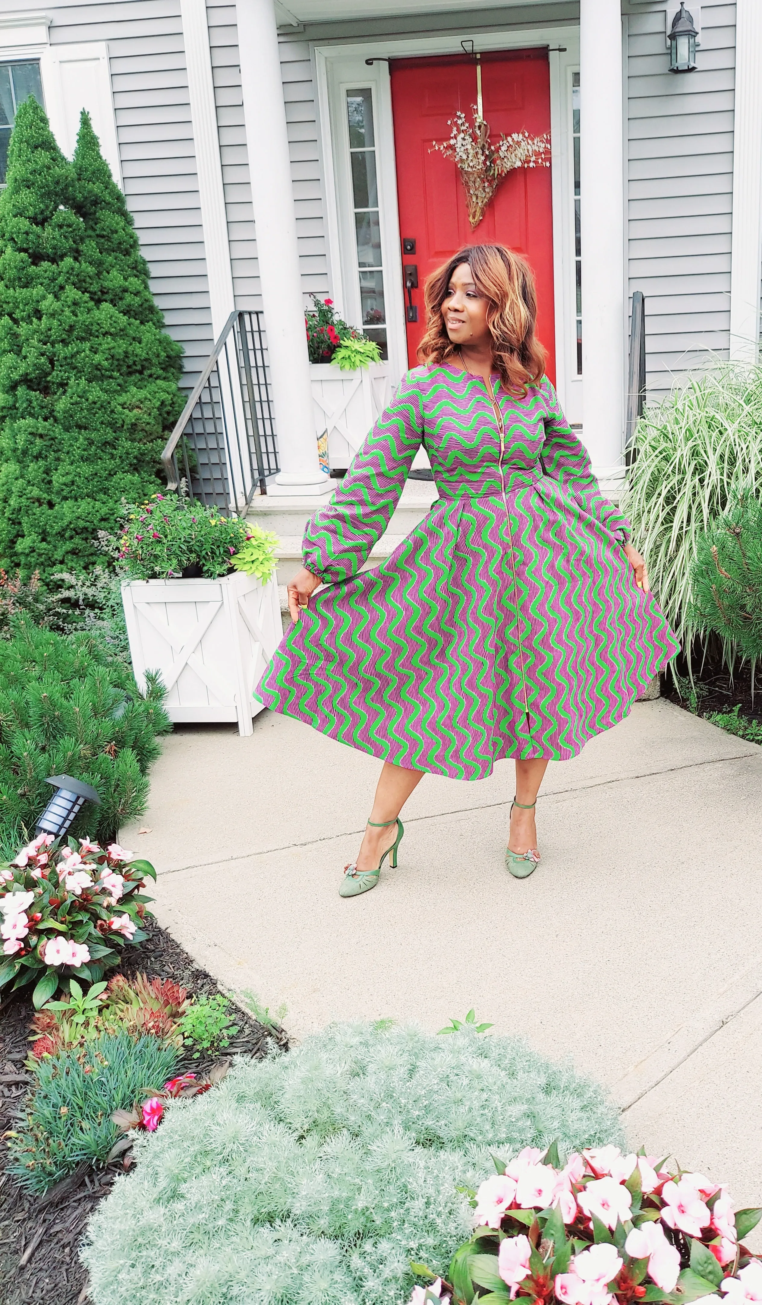Coat Dress African Print | Customized | Geri's Bluffing Boutique