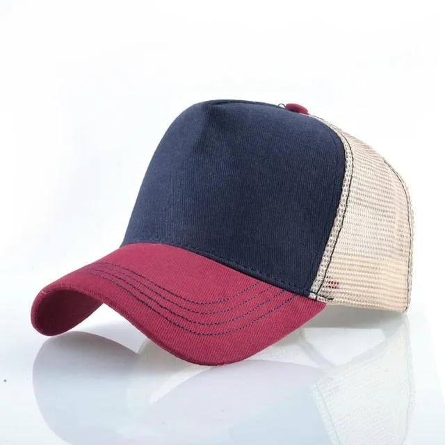 ContiNent 33 Fashion Animals Embroidery Baseball Caps Men Women Snapback Hip Hop Hat Summer Breathable Mesh Sun Gorras Unisex Streetwear Bone
