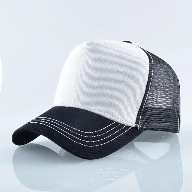 ContiNent 33 Fashion Animals Embroidery Baseball Caps Men Women Snapback Hip Hop Hat Summer Breathable Mesh Sun Gorras Unisex Streetwear Bone