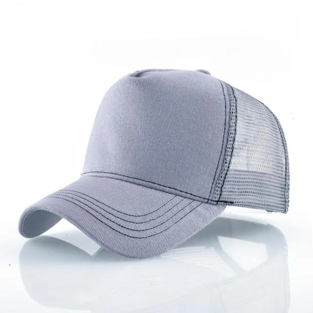 ContiNent 33 Fashion Animals Embroidery Baseball Caps Men Women Snapback Hip Hop Hat Summer Breathable Mesh Sun Gorras Unisex Streetwear Bone