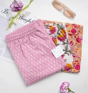 Cotton Pajama Pants Women - 3-Pack Bundle