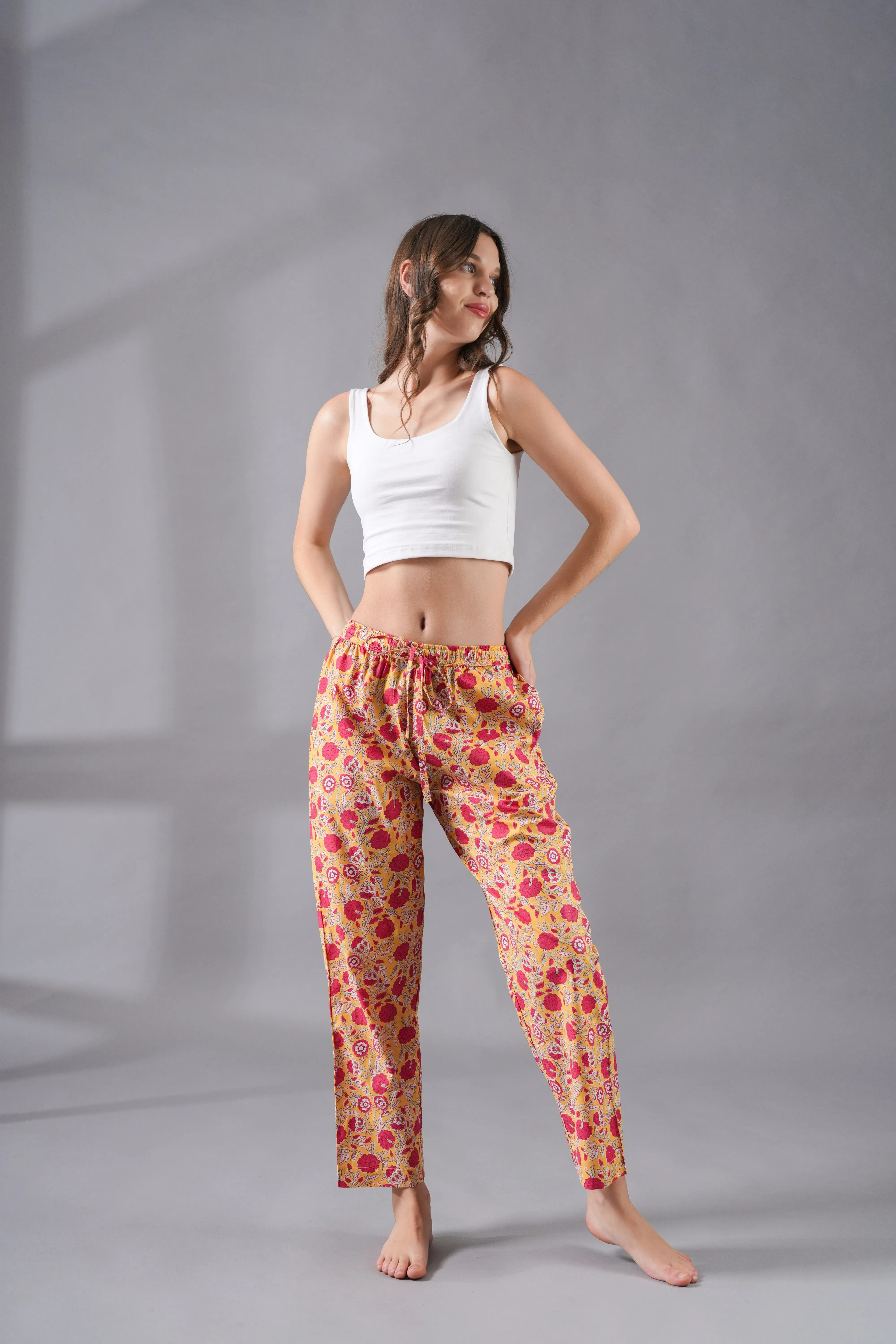 Cotton Pajama Pants Women - 3-Pack Bundle