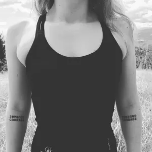 Courage Courage Manifestation Tattoo