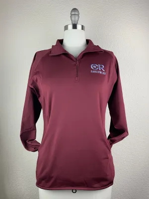 CR Women's Maroon 1/4 Zip