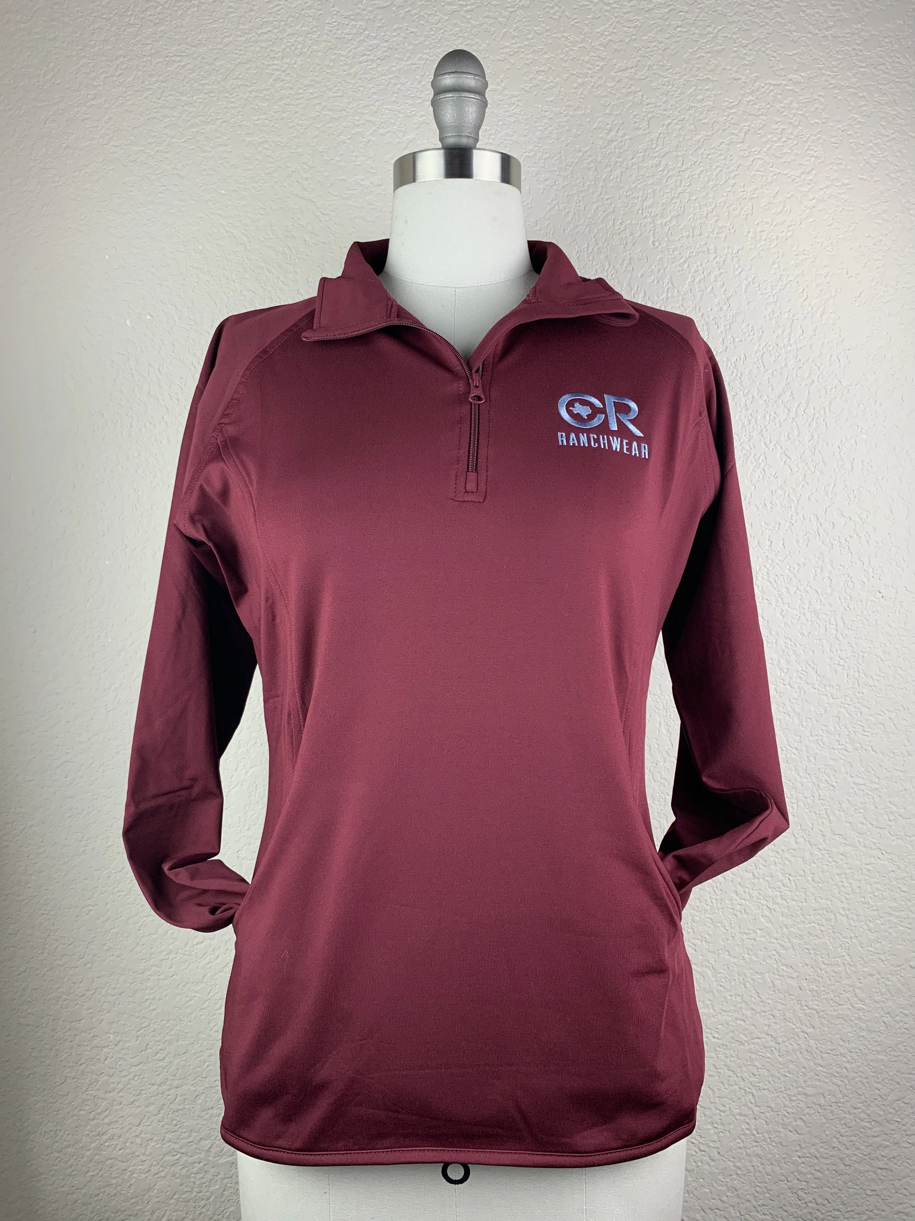 CR Women's Maroon 1/4 Zip