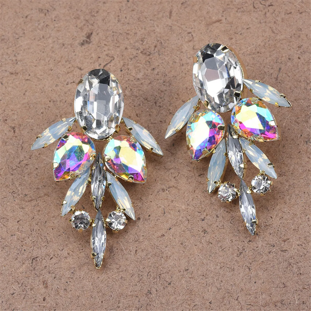Crystal & Cubic Zirconia Drop Earrings