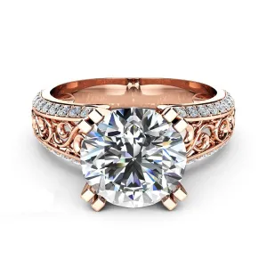Crystal & Cubic Zirconia Filigree Ring