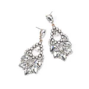 Crystal & Cubic Zirconia Teardrop Earrings