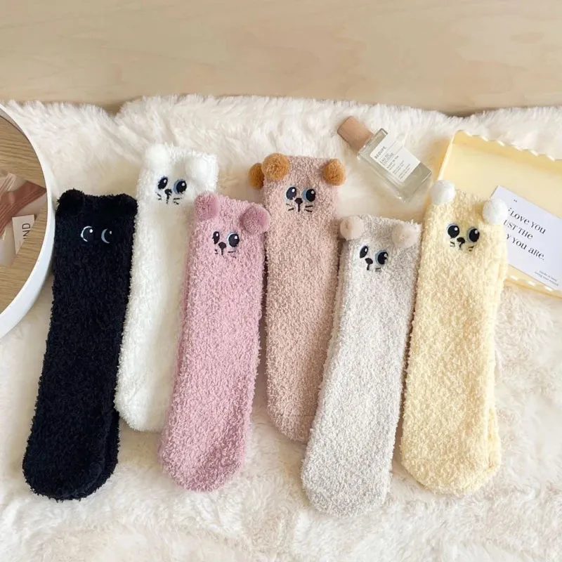 Cute Critter Woolen Socks for Women