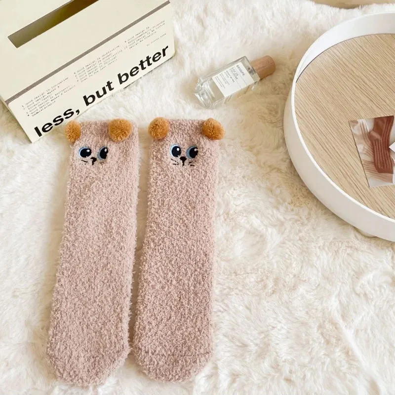 Cute Critter Woolen Socks for Women