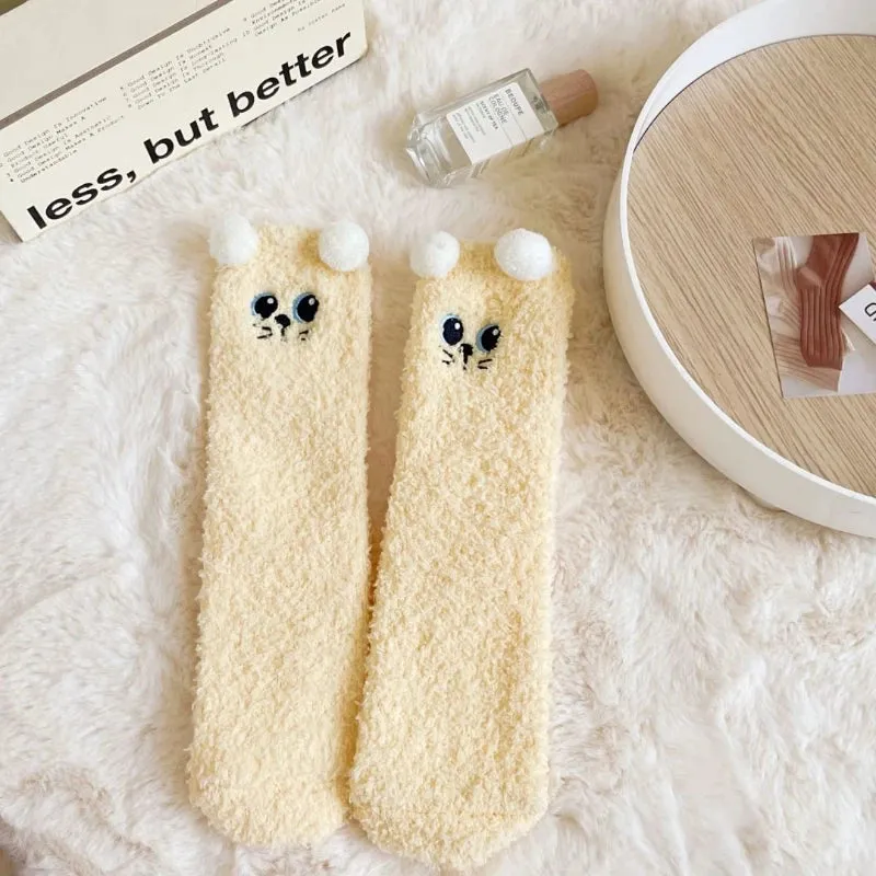 Cute Critter Woolen Socks for Women